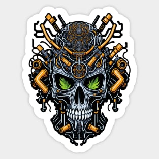 Mecha Skull S03 D88 Sticker